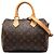 Louis Vuitton Brown Monogram Speedy Bandouliere 25