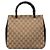 Bamboo Borsa Gucci con manico in bambù in tela GG beige e pelle di vitello