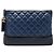 Chanel Blue Medium Aged Calfskin Gabrielle O Case Clutch