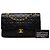 Chanel Black Medium Classic Lambskin Double Flap - vista 8