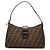 Borsa a tracolla Fendi in tela Zucca marrone