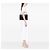 Autre Marque Saint Laurent Large Envelope Bag aus Kalbsleder Chevron Monogramm Schwarz - Ansicht 6