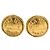 Orecchini a clip rotondi Chanel Gold CC Gold Plated Rue Cambon