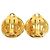 Orecchini a clip rotondi Chanel Gold CC Gold Plated Rue Cambon - vista 2