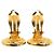 Orecchini a clip rotondi Chanel Gold CC Gold Plated Rue Cambon - vista 3