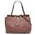Valentino Rockstud Trapeze Satchel aus Leder in Pink, Medium