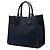 Borsa Shopper Dolce & Gabbana in tela blu con logo DG - vista 2
