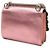 Borsa a tracolla Fendi Pink Mini Scalloped Metallic Studded Leather Kan I - vista 2