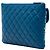 Bolsa Chanel Blue CC em tweed acolchoado e pele de cordeiro - vista 2