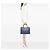 Dior Book Tote Medium in pelle goffrata blu - vista 8