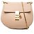 Chloé Drew Crossbody em pele de cordeiro granulada castanha Small
