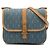 Autre Marque Saint Laurent Blue Le Monogramme Suede Trimmed Denim Crossbody