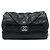 Chanel Black Quilted Iridescent Calfskin VIP Flap