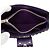 Clutch Elektra Prada em couro de bezerro roxo com tachas e fecho turn-lock - vista 4