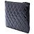Chanel Clutch Case Small Quilted Crinkled Patent Black - vista 2