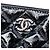 Chanel Clutch Case Small Quilted Crinkled Patent Black - vista 4