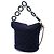 Bolsa Bucket Chanel Blue Paris Hamburg em lã acolchoada com pingentes Coco Sailor - vista 2