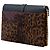 Autre Marque Saint Laurent Borsa a Tracolla a Busta Classic Monogram in Pelle di Vitello Chevron Marrone e Peluria di Vitello con Stampa Leopardata - vista 2