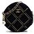 Chanel Borsa a Tracolla Rotonda in Velluto Nero, Perle e Paillettes