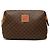 Céline Clutch Celine Brown Macadam Coated Canvas