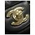 Chanel Mini Monacoco Flap em pele de cordeiro acolchoada preta com cristais de resina quadrados - vista 6