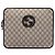 Custodia per laptop Gucci Beige GG Supreme Interlocking G