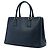 Bolsa Prada Blue Medium Saffiano Lux Galleria Double Zip Satchel - vista 2