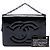 Clutch Chanel Mini CC de charol negro con cadena - vista 10