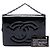 Clutch Chanel Mini CC de charol negro con cadena - vista 7