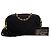 Chanel Camera Bag aus schwarzem CC Diamond gestepptem Satin mit Quaste - Ansicht 7