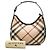 Burberry Beige Small Supernova Check Coated Canvas Barton Hobo - vista 7