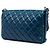 Chanel Blue Quilted Glazed Calfskin Soft Boy Flap - vista 2