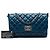 Chanel Blue Quilted Glazed Calfskin Soft Boy Flap - vista 6