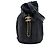 Mochila Chanel Coco Pleats com cordão em couro de bezerro preto Small