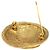Spilla rotonda placcata oro Chanel Gold CC - vista 10