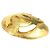 Spilla rotonda placcata oro Chanel Gold CC - vista 12