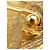 Spilla rotonda placcata oro Chanel Gold CC - vista 7