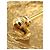 Spilla rotonda placcata oro Chanel Gold CC - vista 8