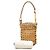 Bolso Bucket LOEWE de piel trenzada beige y bambú - vista 6