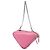 Prada Mini Soft Nappa Triangle Beutel Pink - Ansicht 2