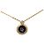 Collana Dior Gold Plated Enamel Strass Logo Pendant - vista 2