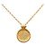 Collana Dior Gold Plated Enamel Strass Logo Pendant - vista 3