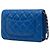 Wallet On Chain Cartera con cadena Chanel Blue CC Quilted Lambskin Pearl Crush - vista 2
