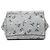 Prada Gray Saffiano Floral Twin Pocket Satchel Tasche - Ansicht 3
