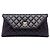 Clutch Chanel Purple Quilted Lambskin Fold Up Again