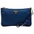 Prada Blue Tessuto Wristlet Clutch