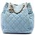 Borsa Secchiello Chanel Blue Quilted Denim Urban Spirit