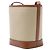 Céline Celine Borsa Secchiello Small Canvas Cuir Triomphe Marrone - vista 2