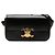 Céline Borsa a spalla Celine Claude in pelle di vitello lucida nera con Triomphe