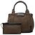 Borsa Balenciaga in lana e pelle marrone - vista 7